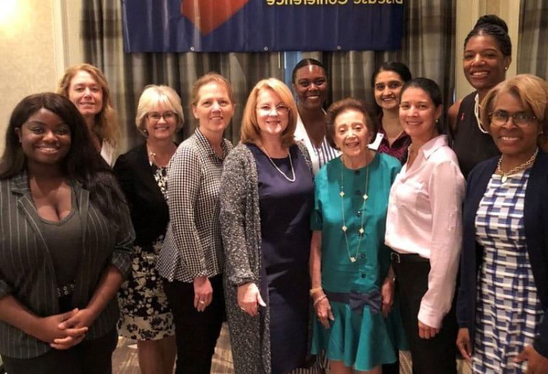 Dr. Nanette Wenger (front row, second from left) with attendees of the Women in Cardiology annual teaching course. (Photo courtesy of Dr. Nanette Wenger)